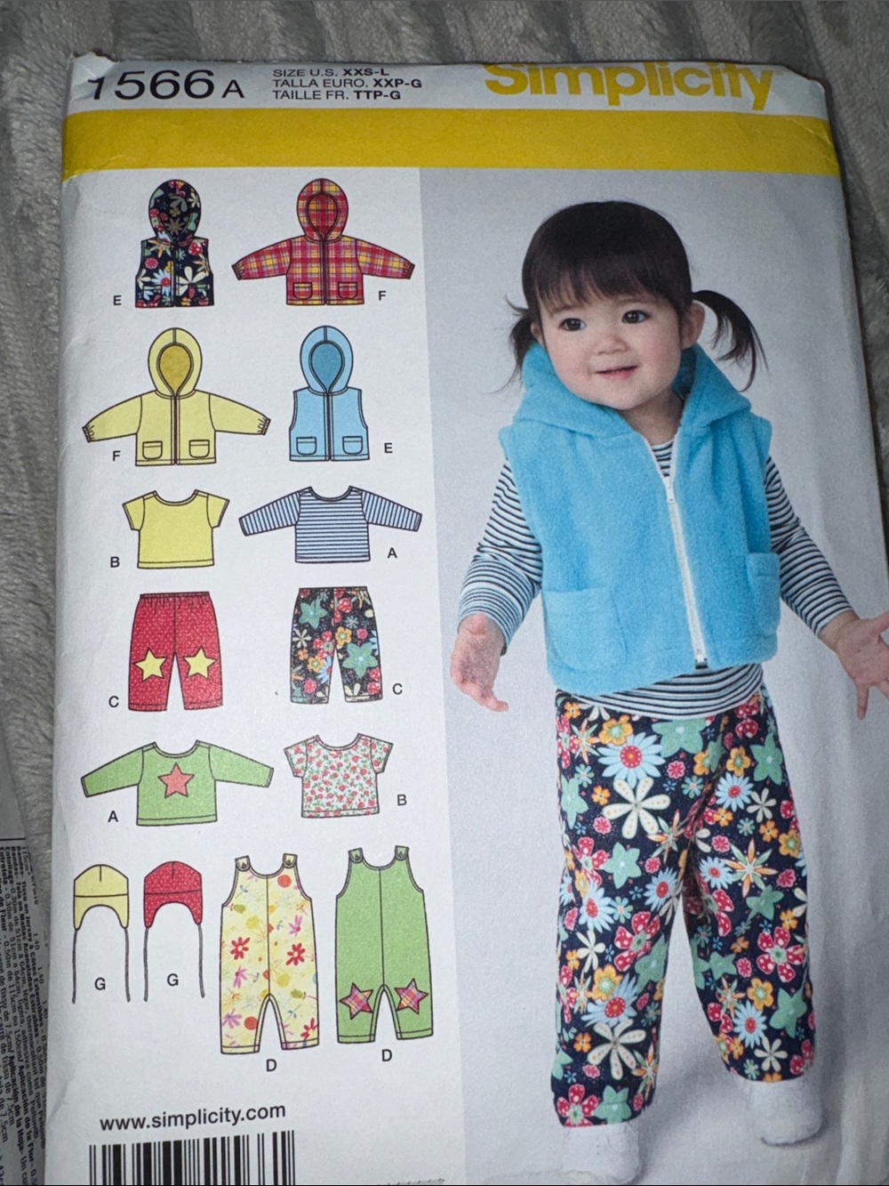 1566 Simplicity Kids pattern